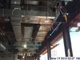 Installed Electrical split wire above the ceiling at the 4th floor for the Emergency Night Lghting Facing East.jpg